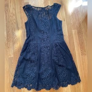 Black lace dress